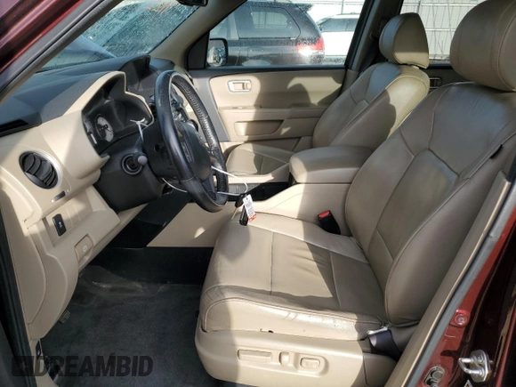 2012 Honda Pilot EX-L with VIN 5FNYF4H75CB080928, listed as a Copart auction lot 49820995 with 182,927 mi miles and Salvage Title. Bid and sale history available at DreamBid. Image 7.