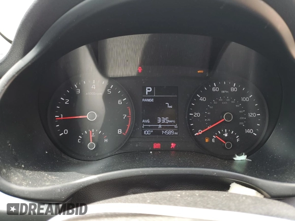 2023 Kia Rio S with VIN 3KPA24AD3PE588548, listed as a Copart auction lot 62365104 with 14,589 mi miles and Salvage Title. Bid and sale history available at carsss.com. Image 9.