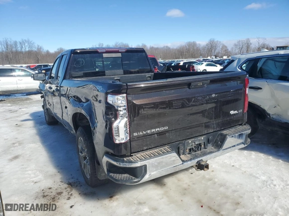 2019 Chevrolet Silverado 1500 LT with VIN 1GCRYDED6KZ242616, listed as a Copart auction lot 46619455 with 87,677 mi miles and Salvage Title. Bid and sale history available at carsss.com. Image 2.