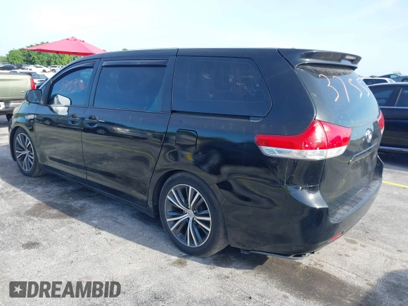 2013 Toyota Sienna L with VIN 5TDZK3DC9DS357722, listed as a IAAI auction lot 42369515 with 190,548 mi miles and . Bid and sale history available at DreamBid. Image 3.