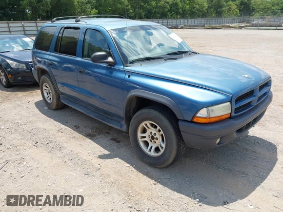 2003 Dodge Durango Sport with VIN 1D4HS38N53F550619, listed as a IAAI auction lot 42822205 with 196,809 mi miles and . Bid and sale history available at DreamBid. Image 1.