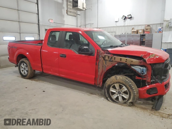 2015 Ford F-150 XLT with VIN 1FTEX1E8XFKF04042, listed as a Copart auction lot 50304345 with 115,702 mi miles and Salvage Title. Bid and sale history available at DreamBid. Image 4.