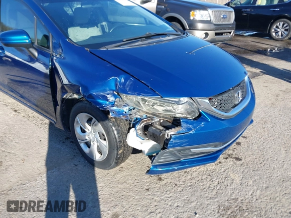 2015 Honda Civic Sedan LX with VIN 2HGFB2F57FH564432, listed as a IAAI auction lot 41839793 with 72,197 mi miles. Bid and sale history available at carsss.com. Image 6.