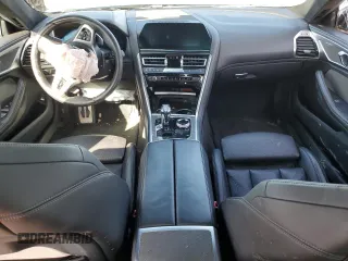 2020 BMW 8 Series M850i with VIN WBAGV8C03LCD56181, listed as a Copart auction lot 44647445 with 0 mi miles and Salvage Title. Bid and sale history available at carsss.com. Image 8.