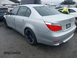 2007 BMW 5 Series 530i with VIN WBANE73507CM46579, listed as a IAAI auction lot 41511577 with 168,904 mi miles. Bid and sale history available at carsss.com. Image 3.