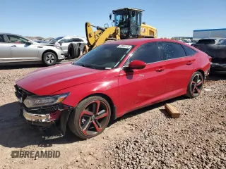 2019 Honda Accord Sedan Sport 1.5T with VIN 1HGCV1F36KA067769, listed as a Copart auction lot 48950575 with 56,988 mi miles and Salvage Title. Bid and sale history available at carsss.com. Image 1.