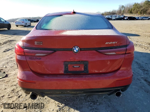 2021 BMW 2 Series 228i xDrive with VIN WBA73AK04M7H57148, listed as a Copart auction lot 82225793 with 0 mi miles. Bid and sale history available at carsss.com. Image 6.