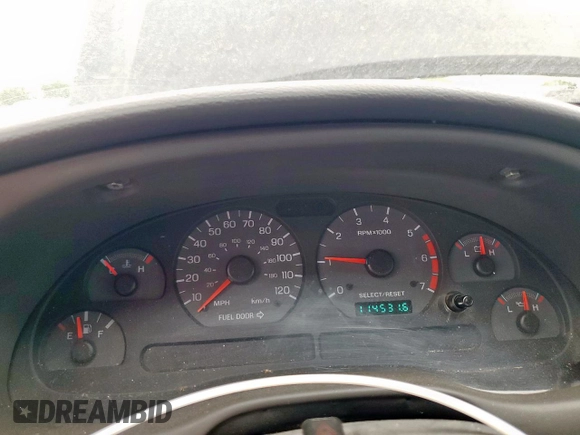 2000 Ford Mustang with VIN 1FAFP444XYF251973, listed as a Copart auction lot 58192815 with 114,531 mi miles and Salvage title. Bid and sale history available at DreamBid. Image 9.