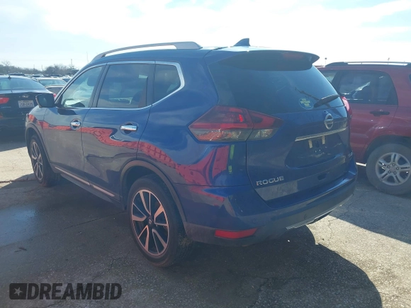 2019 Nissan Rogue SL with VIN 5N1AT2MVXKC835744, listed as a IAAI auction lot 41321618 with 62,872 mi miles. Bid and sale history available at carsss.com. Image 3.