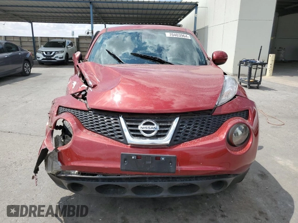 2012 Nissan Juke SL with VIN JN8AF5MR6CT113709, listed as a Copart auction lot 70403964 with 136,520 mi miles and Salvage Title. Bid and sale history available at carsss.com. Image 5.