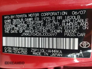 2008 Scion xD with VIN JTKKU10428J000697, listed as a Copart auction lot 51868885 with 153,996 mi miles and Salvage Title. Bid and sale history available at carsss.com. Image 15.
