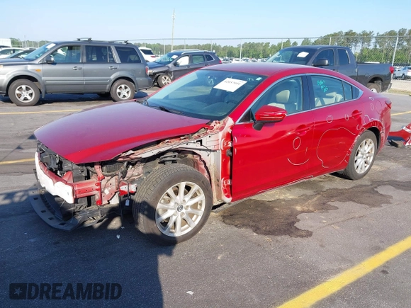 2015 Mazda 6 i Sport with VIN JM1GJ1U50F1210091, listed as a IAAI auction lot 42057091 with 78,253 mi miles. Bid and sale history available at carsss.com. Image 2.
