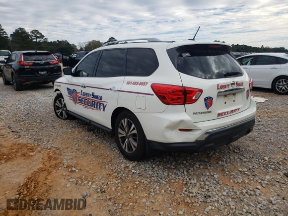 2017 Nissan Pathfinder S with VIN 5N1DR2MN1HC674107, listed as a Copart auction lot 88501435 with 113,303 mi miles and Salvage Title. Bid and sale history available at DreamBid. Image 2.