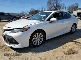 2020 Toyota Camry LE with VIN 4T1C11AK8LU942967, listed as a Copart auction lot 48698875 with 208,197 mi miles and Salvage Title. Bid and sale history available at carsss.com. Image 1.