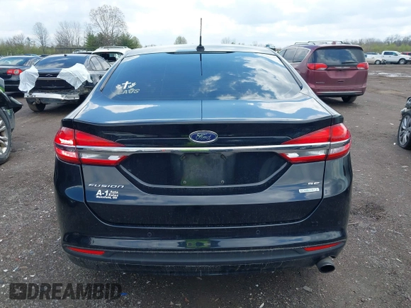 2017 Ford Fusion SE with VIN 3FA6P0HD5HR246038, listed as a IAAI auction lot 41985150 with 144,499 mi miles. Bid and sale history available at carsss.com. Image 16.