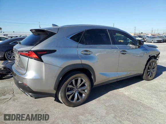 2018 Lexus NX with VIN JTJYARBZ4J2085850, listed as a Copart auction lot 46632265 with 58,832 mi miles and Salvage Title. Bid and sale history available at carsss.com. Image 3.