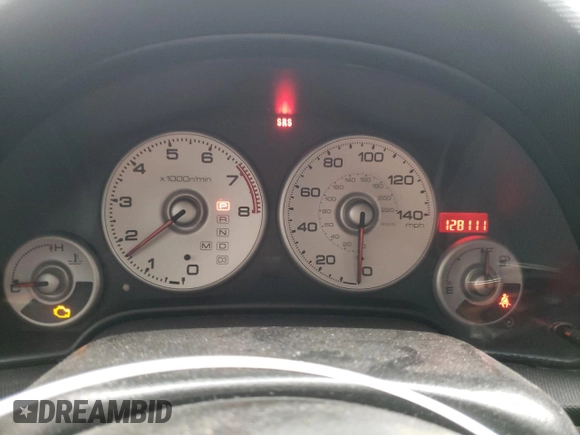 2004 Acura RSX with VIN JH4DC54824S004212, listed as a Copart auction lot 49097295 with 128,111 mi miles and Salvage Title. Bid and sale history available at carsss.com. Image 9.