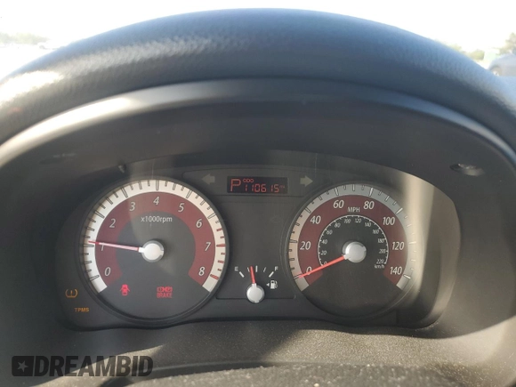 2010 Kia Rio LX with VIN KNADH4A35A6635429, listed as a Copart auction lot 53266835 with 110,615 mi miles and Salvage Title. Bid and sale history available at carsss.com. Image 9.