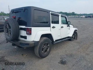 2017 Jeep Wrangler Unlimited Sahara with VIN 1C4HJWEG3HL505307, listed as a IAAI auction lot 42497015 with 92,790 mi miles and . Bid and sale history available at DreamBid. Image 4.