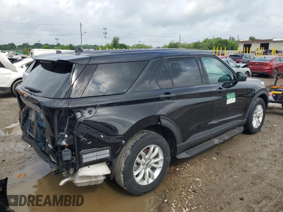 2020 Ford Explorer with VIN 1FMSK8BH8LGB76502, listed as a Copart auction lot 59915185 with 45,056 mi miles and Salvage title. Bid and sale history available at DreamBid. Image 3.