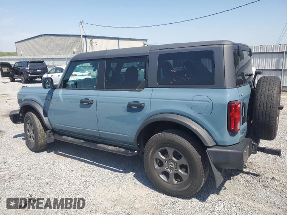 2022 Ford Bronco with VIN 1FMEE5BP4NLB62407, listed as a Copart auction lot 52164665 with 45,393 mi miles and Salvage Title. Bid and sale history available at DreamBid. Image 2.