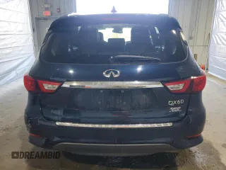 2017 Infiniti QX60 with VIN 5N1DL0MMXHC546218, listed as a Copart auction lot 47448695 with 122,427 mi miles and Salvage Title. Bid and sale history available at carsss.com. Image 6.