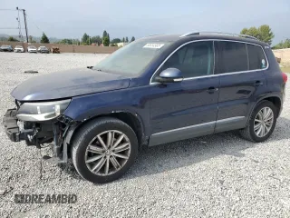 2012 Volkswagen Tiguan SE with VIN WVGAV7AX2CW551375, listed as a Copart auction lot 58834985 with 95,892 mi miles and Salvage title. Bid and sale history available at DreamBid. Image 1.