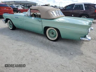 1957 Ford Thunderbird with VIN D7FH182410, listed as a Copart auction lot 77671374 with 319 mi miles and Salvage Title. Bid and sale history available at DreamBid. Image 2.