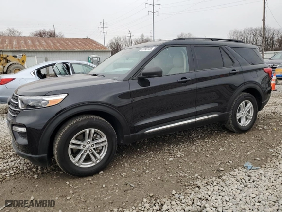 2023 Ford Explorer XLT with VIN 1FMSK8DHXPGA85993, listed as a Copart auction lot 48396125 with 3,238 mi miles and Clean Title. Bid and sale history available at carsss.com. Image 1.