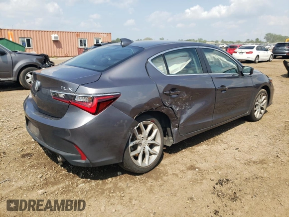 2022 Acura ILX with VIN 19UDE2F34NA001980, listed as a Copart auction lot 65450054 with 49,075 mi miles and Salvage Title. Bid and sale history available at DreamBid. Image 3.