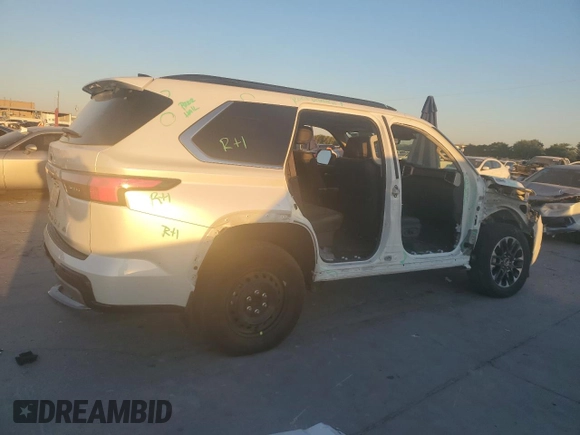 2023 Toyota Sequoia SR5 with VIN 7SVAAAAA9PX001329, listed as a Copart auction lot 75925634 with 0 mi miles and Salvage Title. Bid and sale history available at carsss.com. Image 3.
