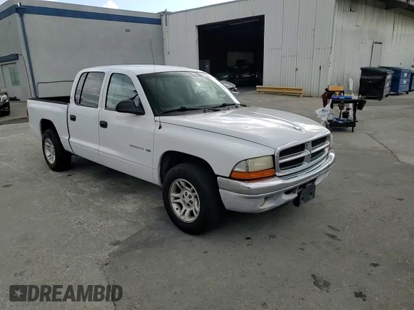 2001 Dodge Dakota Sport with VIN 1B7GL2AN21S131366, listed as a Copart auction lot 81263154 with 272,938 mi miles and Salvage Title. Bid and sale history available at DreamBid. Image 10.
