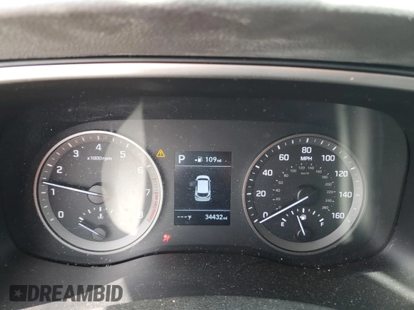 2021 Hyundai Tucson SE with VIN KM8J23A41MU404128, listed as a Copart auction lot 47938495 with 34,432 mi miles and Salvage Title. Bid and sale history available at carsss.com. Image 9.