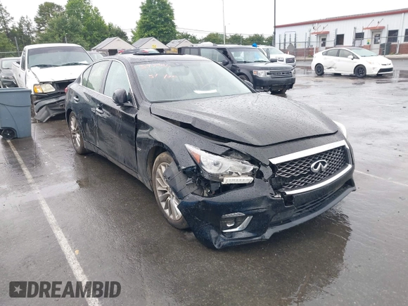 2020 Infiniti Q50 Luxe with VIN JN1EV7AP3LM207722, listed as a IAAI auction lot 42365046 with 94,738 mi miles and . Bid and sale history available at DreamBid. Image 1.