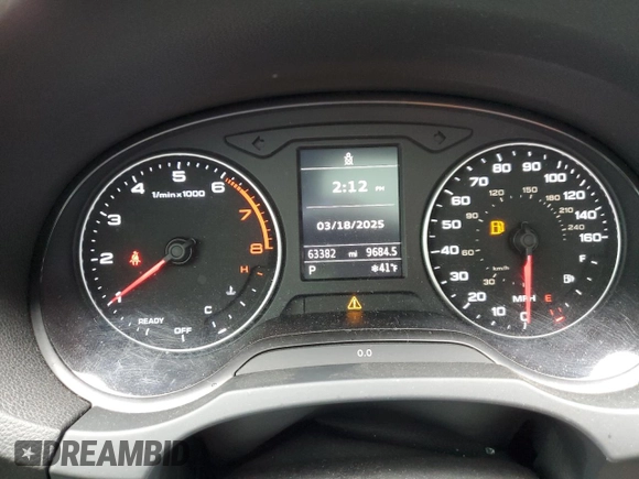 2016 Audi A3 1.8T Premium with VIN WAUA7GFF6G1060824, listed as a Copart auction lot 49980555 with 63,382 mi miles and Salvage Title. Bid and sale history available at carsss.com. Image 9.