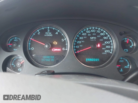 2008 Chevrolet Avalanche 2LT with VIN 3GNFK12308G264917, listed as a IAAI auction lot 41605807 with 217,462 mi miles and . Bid and sale history available at DreamBid. Image 7.