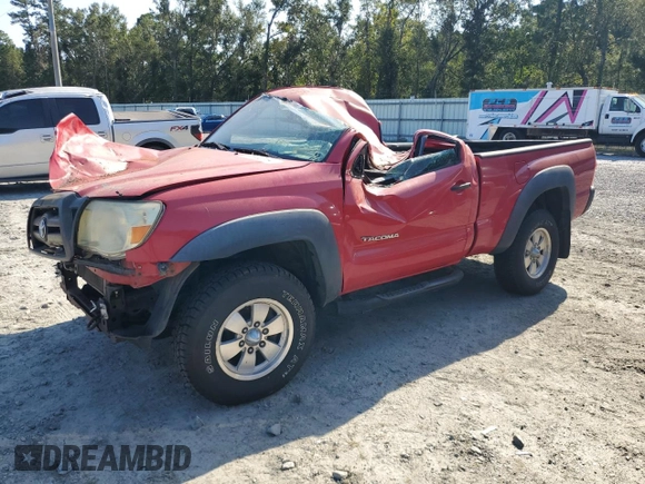 2005 Toyota Tacoma with VIN 5TEPX42N75Z050895, listed as a Copart auction lot 76102134 with 0 mi miles and Non Repairable. Bid and sale history available at carsss.com. Image 1.