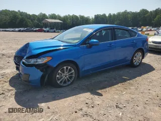 2020 Ford Fusion SE with VIN 3FA6P0HD9LR259402, listed as a Copart auction lot 61955965 with 59,814 mi miles and Salvage title. Bid and sale history available at DreamBid. Image 1.