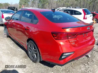 2021 Kia Forte GT-Line with VIN 3KPF34AD7ME405490, listed as a IAAI auction lot 41639170 with 26,808 mi miles. Bid and sale history available at carsss.com. Image 3.
