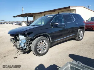 2018 Chevrolet Traverse High Country with VIN 1GNEVKKW5JJ131724, listed as a Copart auction lot 46585035 with 133,325 mi miles and Salvage Title. Bid and sale history available at carsss.com. Image 1.