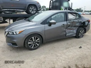 2021 Nissan Versa SV with VIN 3N1CN8EV9ML861819, listed as a Copart auction lot 59976895 with 90,257 mi miles and Salvage title. Bid and sale history available at DreamBid. Image 1.