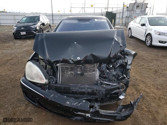 2006 Mercedes-Benz S-Class 3.7L with VIN WDBNF67J76A473143, listed as a Copart auction lot 80699114 with 0 mi miles and Salvage Title. Bid and sale history available at carsss.com. Image 5.