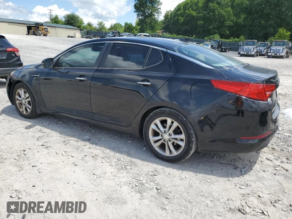 2013 Kia Optima EX with VIN 5XXGN4A77DG176339, listed as a Copart auction lot 61383295 with 144,799 mi miles and Salvage title. Bid and sale history available at DreamBid. Image 2.