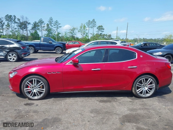 2015 Maserati Ghibli with VIN ZAM57XSA5F1129883, listed as a IAAI auction lot 41920750 with 63,739 mi miles. Bid and sale history available at carsss.com. Image 14.
