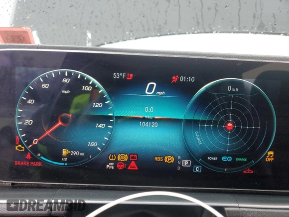 2020 Mercedes-Benz GLS 450 with VIN 4JGFF5KE9LA214882, listed as a Copart auction lot 50508805 with 104,120 mi miles and Salvage Title. Bid and sale history available at DreamBid. Image 9.