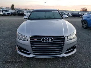 2015 Audi S8 with VIN WAUK2AFD6FN011936, listed as a Copart auction lot 41606215 with 40,260 mi miles and Salvage Title. Bid and sale history available at carsss.com. Image 5.