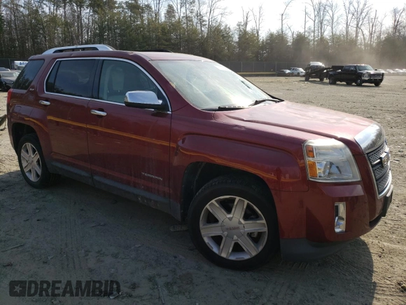 2010 GMC Terrain SLT-2 with VIN 2CTFLHEY7A6410922, listed as a Copart auction lot 47777645 with 128,475 mi miles and Salvage Title. Bid and sale history available at carsss.com. Image 4.