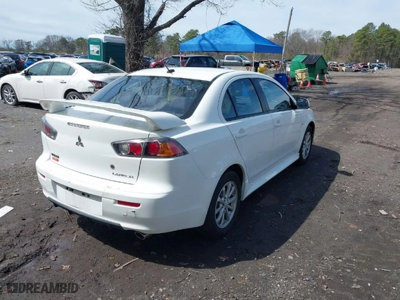2010 Mitsubishi Lancer ES with VIN JA32U2FU9AU027824, listed as a IAAI auction lot 41992311 with 239,422 mi miles. Bid and sale history available at carsss.com. Image 4.