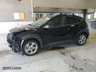 2023 Hyundai Kona SEL with VIN KM8K62AB0PU043982, listed as a Copart auction lot 50072045 with 25,993 mi miles and Salvage Title. Bid and sale history available at carsss.com. Image 1.