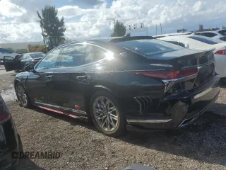 2018 Lexus LS 500 z VIN JTHB51FF1J5004928, wystawiony jako Copart lot #49012143 z przebiegiem Nie podano mil oraz . Historia ofert i sprzedaży dostępna na DreamBid. Obrazek 2.